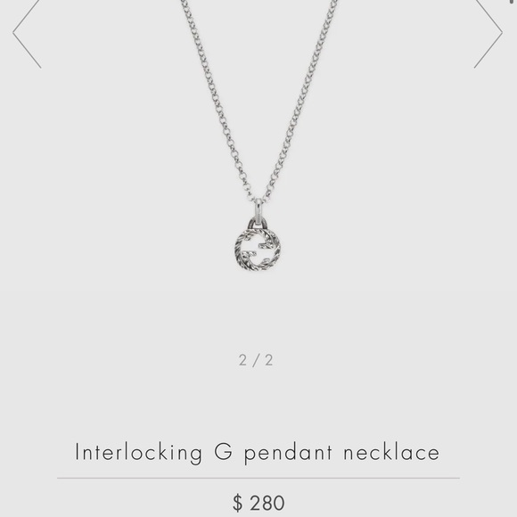 Gucci Jewelry - Gucci Interlocking G Pendant Necklace